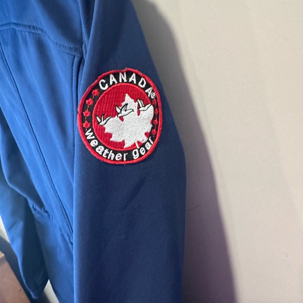Canada Weather Gear Blue Softshell Jacket | Women's‎ Small Hooded - Picture 7 of 7